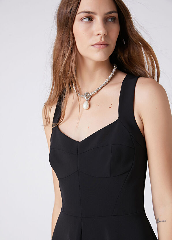 Beymen Club Black Midi Cocktail Dress - 2