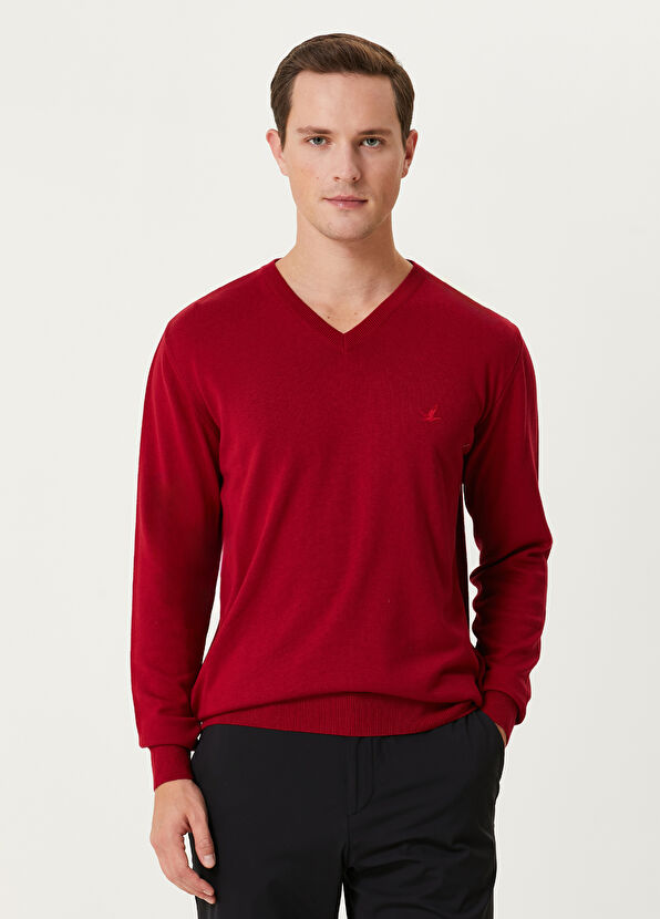 Beymen Club Bordo V Yaka Kazak - 1