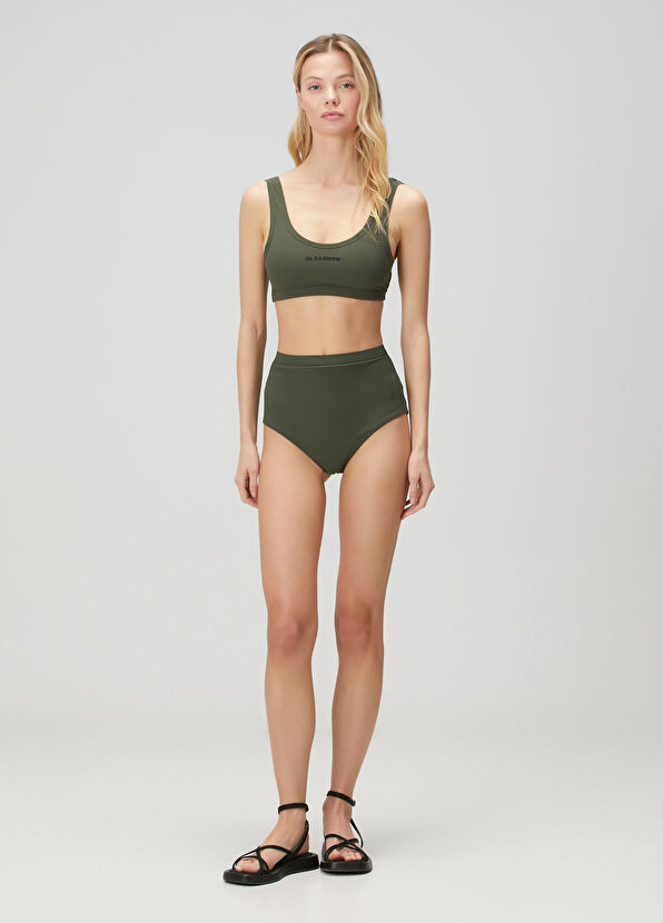 Jil Sander Haki Bikini Üstü - 2