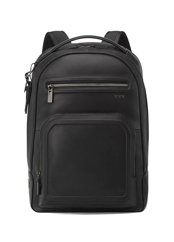 Harrison Warren Siyah Erkek Deri Sırt Çantası - Görsel 2