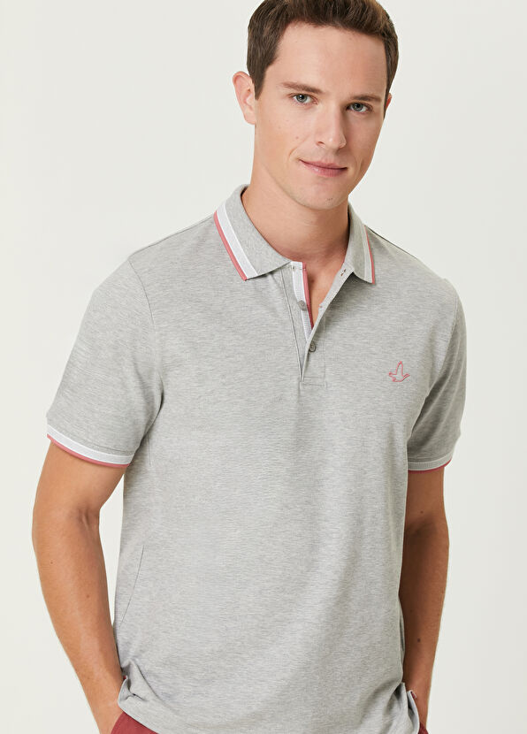Beymen Club Comfort Fit Grey Melange Polo T-shirt - 2
