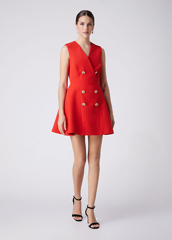 Beymen Club Red Mini Evening Dress - 4
