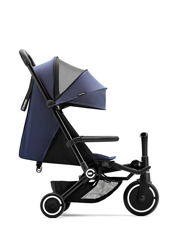 SmarTrike Traveler Hepsi Bir Arada Midnight Blue Kabin Boy Bebek Arabası ve Bisiklet  - 3
