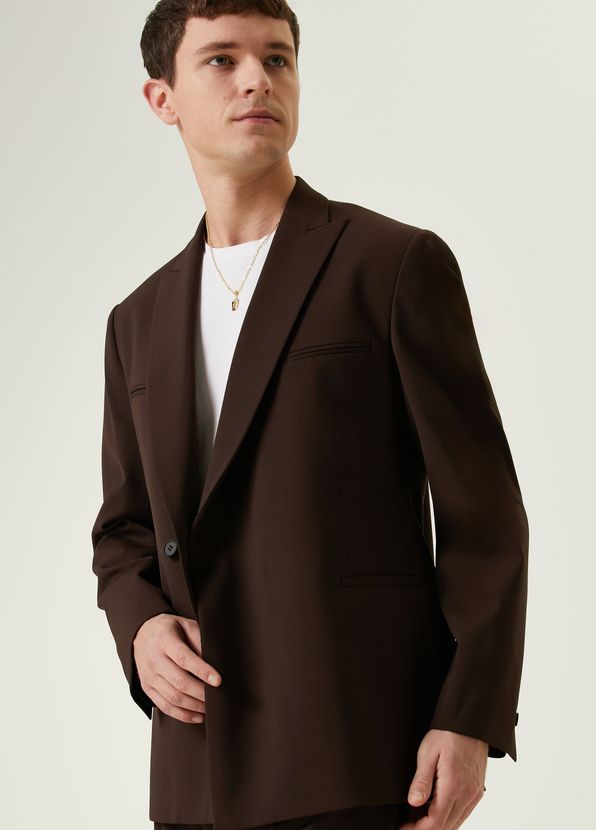 Academia Kahverengi Oversized Takım Elbise - 2