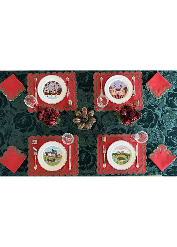 Homes & Seasons Florence 2li Amerikan Servis ve Peçete Seti - 4
