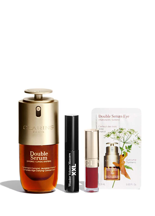 Clarins Double Serum Yaşlanma Karşıtı Cilt Bakım Seti - 2