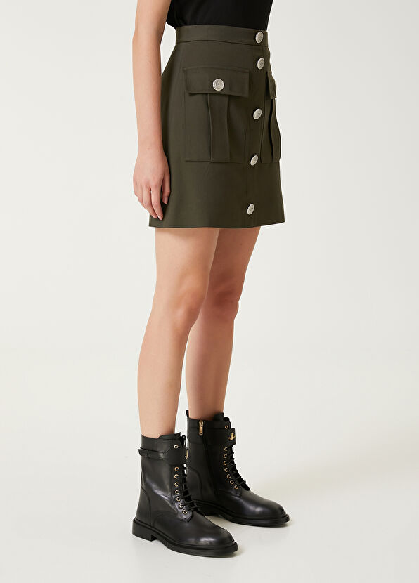 Beymen Club Haki Kargo Cepli Etek - 4