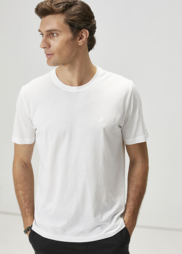 Beymen Club Relax Fit Beyaz Tshirt - 1