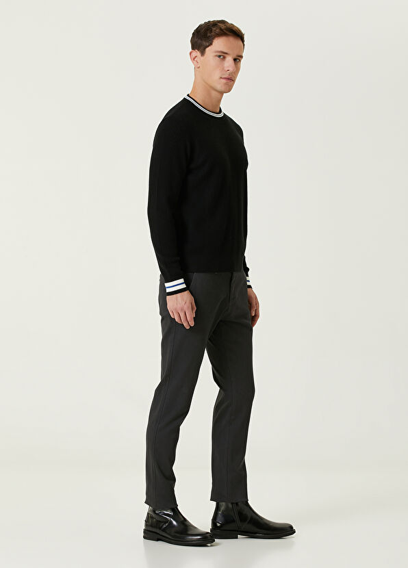 Beymen Club Black Knit Textured Sweater - 3