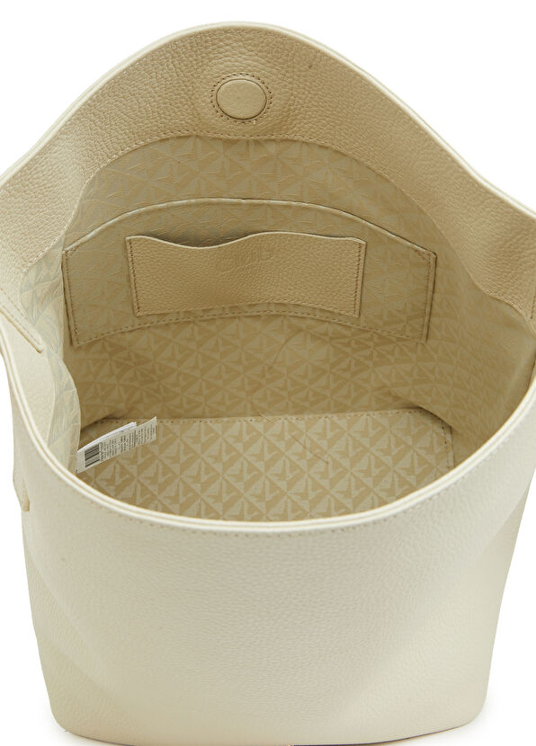 Beymen Club Flotter Ekru Kadın Deri Omuz Çantası - 4