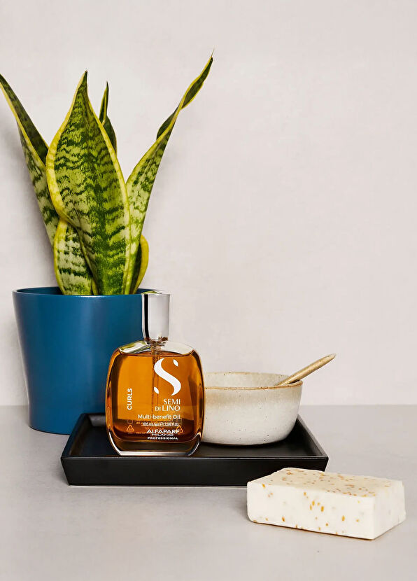 Alfaparf Semi Di Lino Curls Kıvırıcık Saçlar İçin Çok Yönlü Saç Bakım Yağı 100 ml - 3