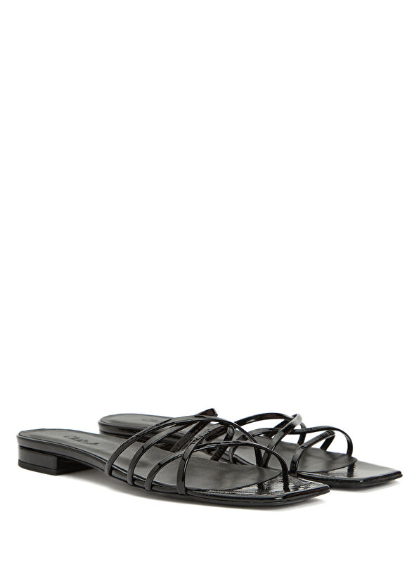 Beymen Club Siyah Kadın Deri Terlik - 2