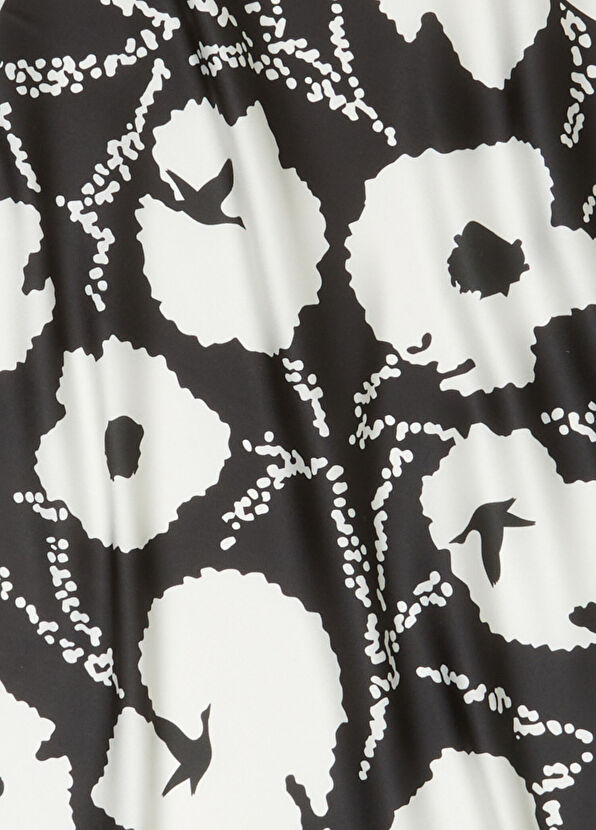 Beymen Club Siyah Çiçekli Eşarp - 2