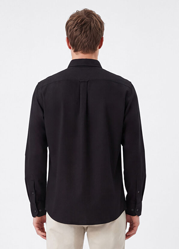 Beymen Club Comfort Fit Black Brass Textured Shirt - 4