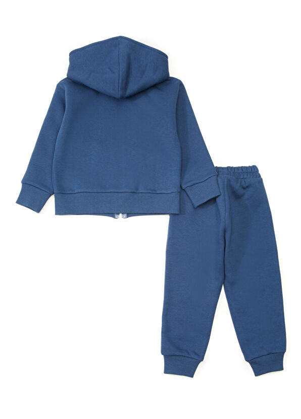 Pueril Mavi Kız Çocuk Şardonlu 2li Set - 2