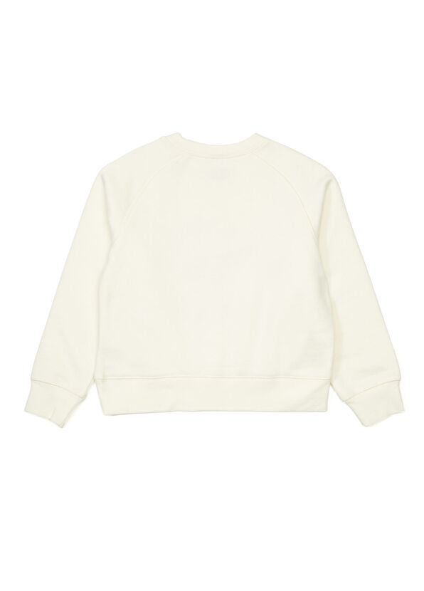 Zadig&Voltaire Beyaz Logo Baskılı Kız Çocuk Sweatshirt - 2