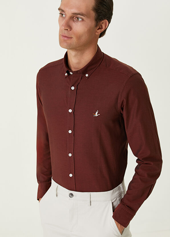 Beymen Club Comfort Fit Tile Oxford Shirt - 2