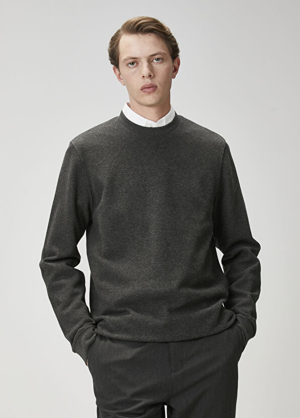 Beymen Club Anthracite Long Sleeve T-Shirt - 1