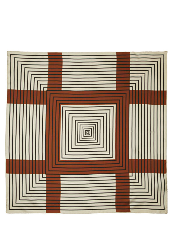 Beymen Club Bej Şerit Detaylı İpek Eşarp - 3