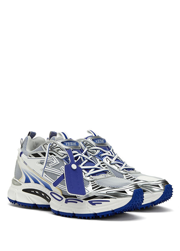 Gri Mavi File Dokulu Erkek Sneaker - Görsel 4