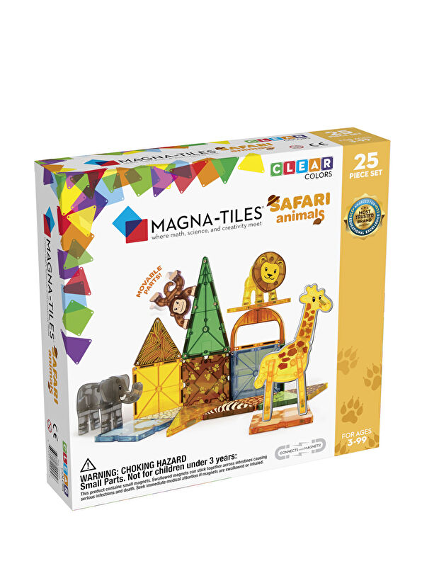 Magna-Tiles Safari Seti 25 Parça Oyun Seti - 1