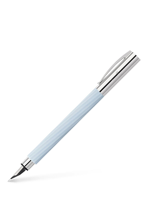 Faber Castell Ambition Italic Ice Blue Italic Nib Fountain Pen - 1