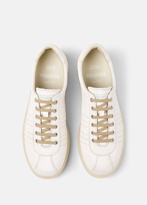 Camper Pelotas Beyaz Deri Kadın Sneaker K201758-003 - 4