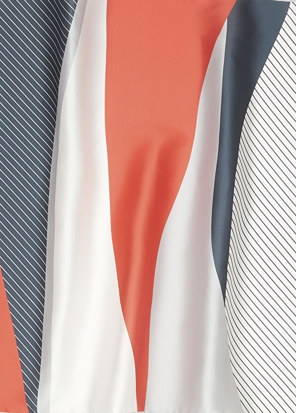 Beymen Club Çok Renkli Desenli 50x50 Kadın Saten Fular - 2