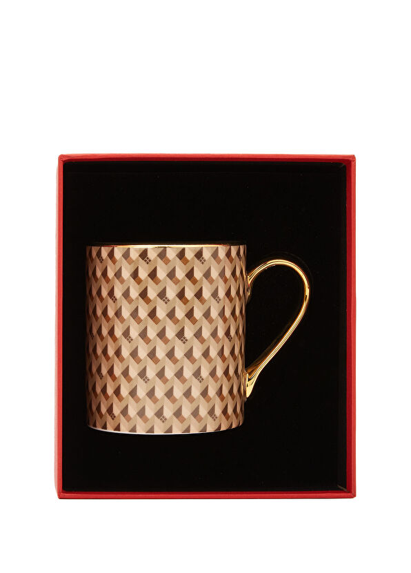 Beymen Hediye Bej Monogram Porselen Kupa - 4