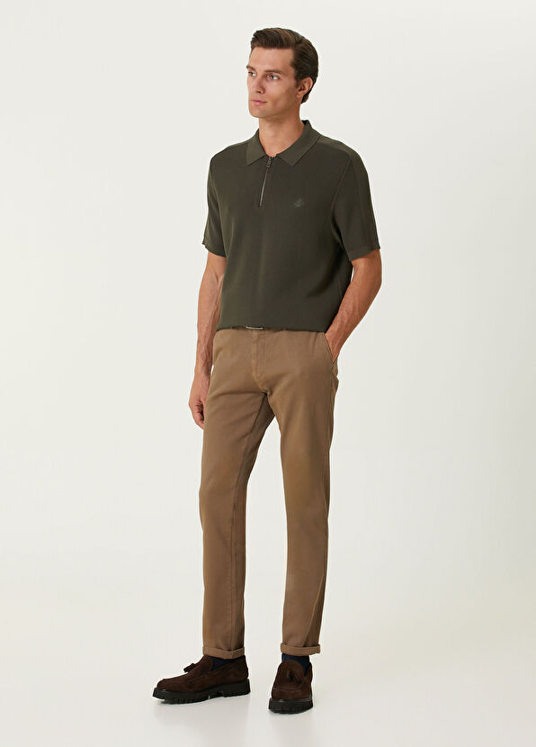 Beymen Club Khaki Polo Short Sleeve Sweater - 3