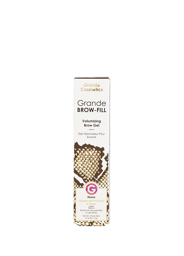 Grande Cosmetics GrandeBROW-FILL Volumizing Brow Gel Ebony Kahverengi Kaş Maskarası 4 gr - 2