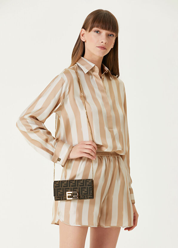 Fendi Baguette Continental Kahverengi Kadın Çanta - 2