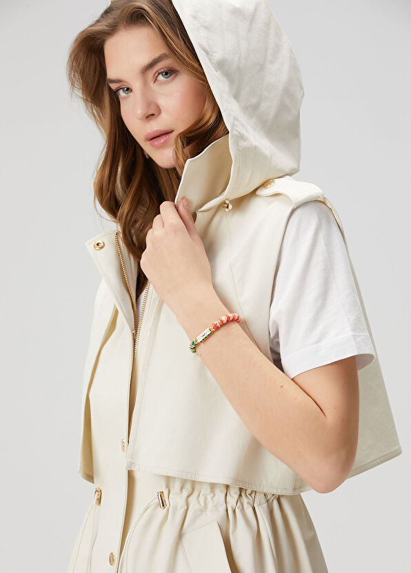 Beymen Club Ecru Hooded Vest - 4