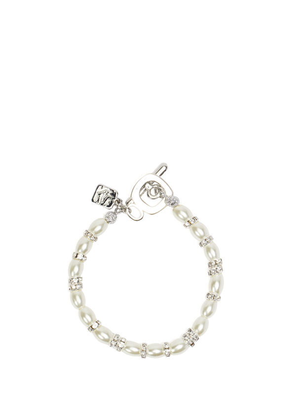 Beymen Club Silver Double Stone Pearl Women's Bracelet - 4