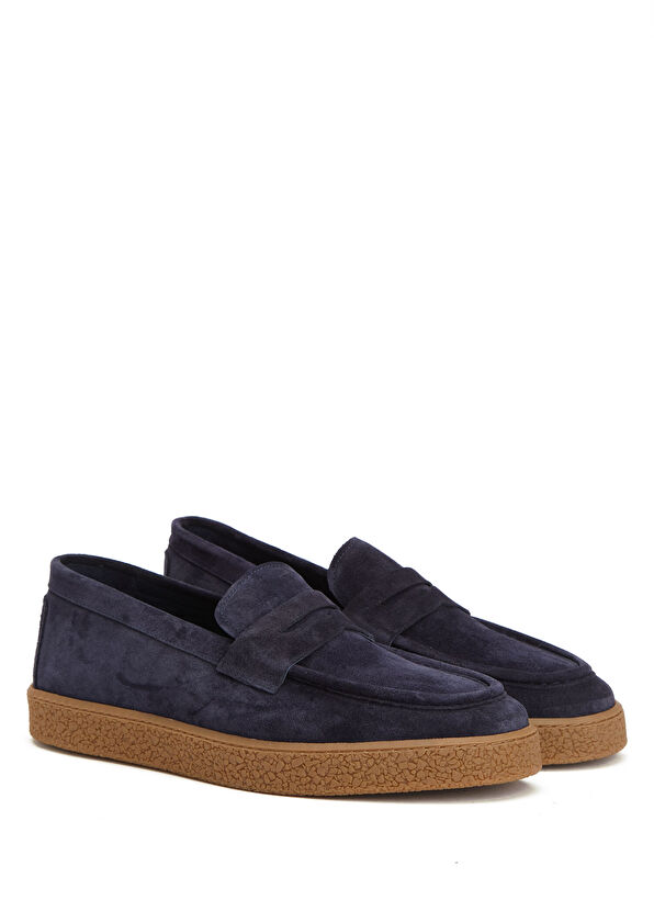 Beymen Club Lacivert Erkek Süet Loafer - 2