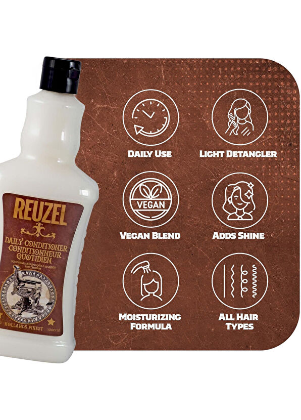 Reuzel Daily Canlandırıcı Saç Bakım Kremi 1000 ml - 2