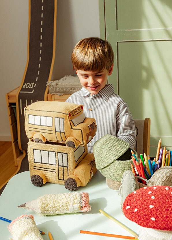 Lorena Canals Mini Bus Kids Room Organizer Basket - 4