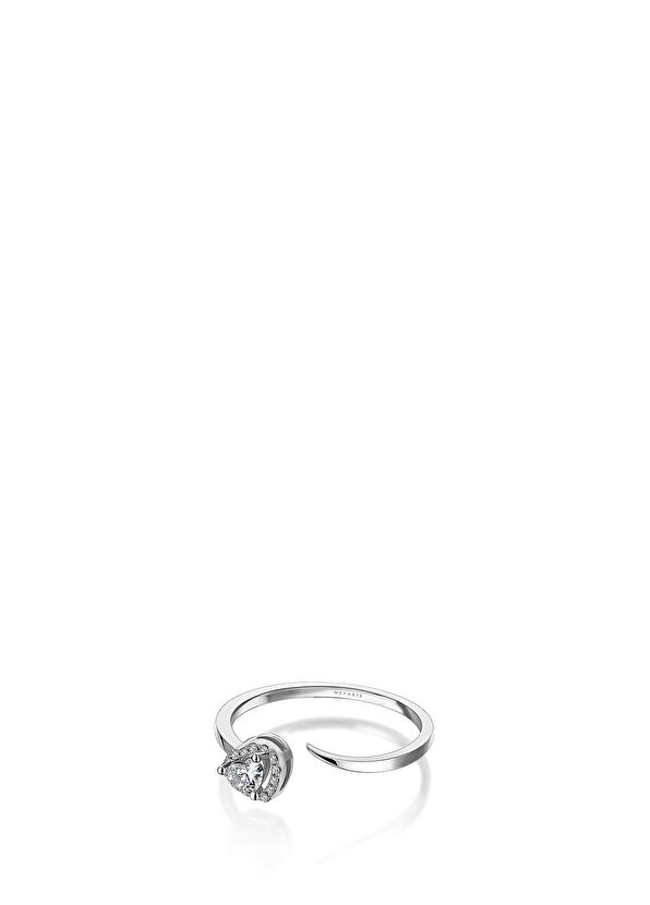 Mevaris Twin Heart Women's Gold Ring - 2