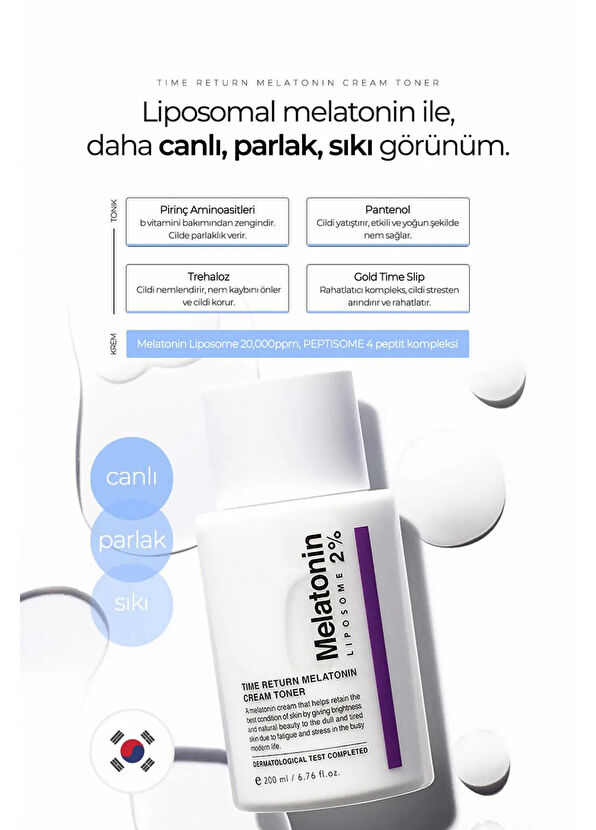 Maxclinic Melatonin Cream Toner Melatonin İçeren Çift Fazlı Yorgunluk Karşıtı Krem Tonik 200 ml - 2