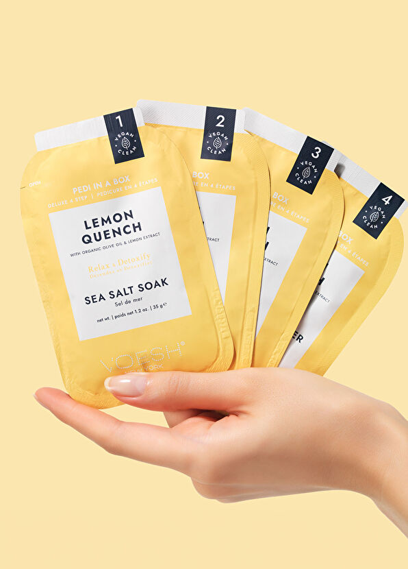 Voesh New York Pedi In A Box Deluxe Limon Quench 4 Adımlı Pedikür Seti - 3