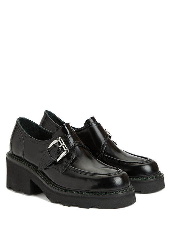 George Hogg Black Women's Leather Shoes - 2