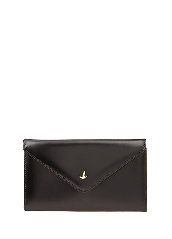 Beymen Club Milano Siyah Logolu Kadın Deri Cüzdan - 1