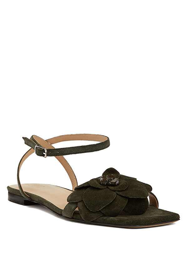 Beymen Club Khaki Womens Leather Sandals - 2