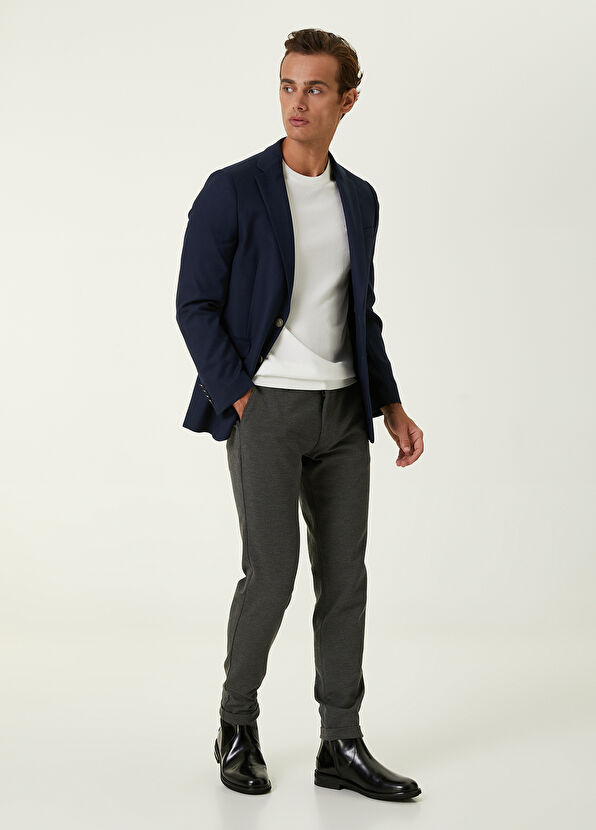 Lacivert Kuşgözü Dokulu Blazer Beymen Club Lacivert Kuşgözü Dokulu Blazer - 2