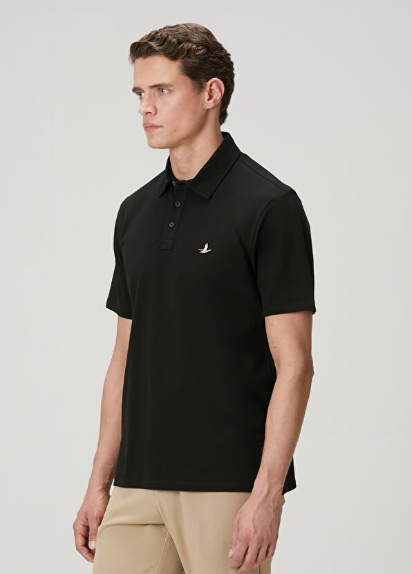 Beymen Club Comfort Fit Siyah Polo Yaka T-shirt - 4