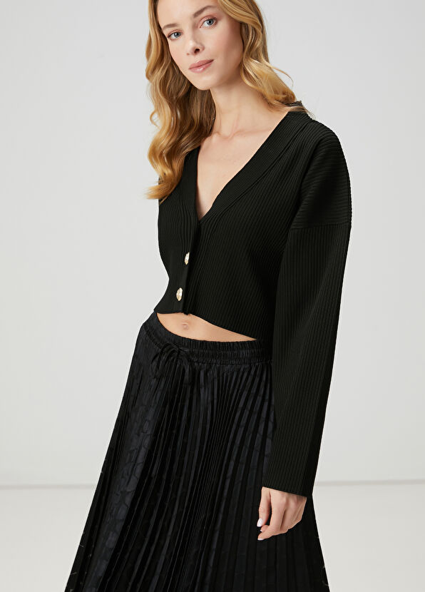 Beymen Club Siyah Pileli Midi Etek - 2