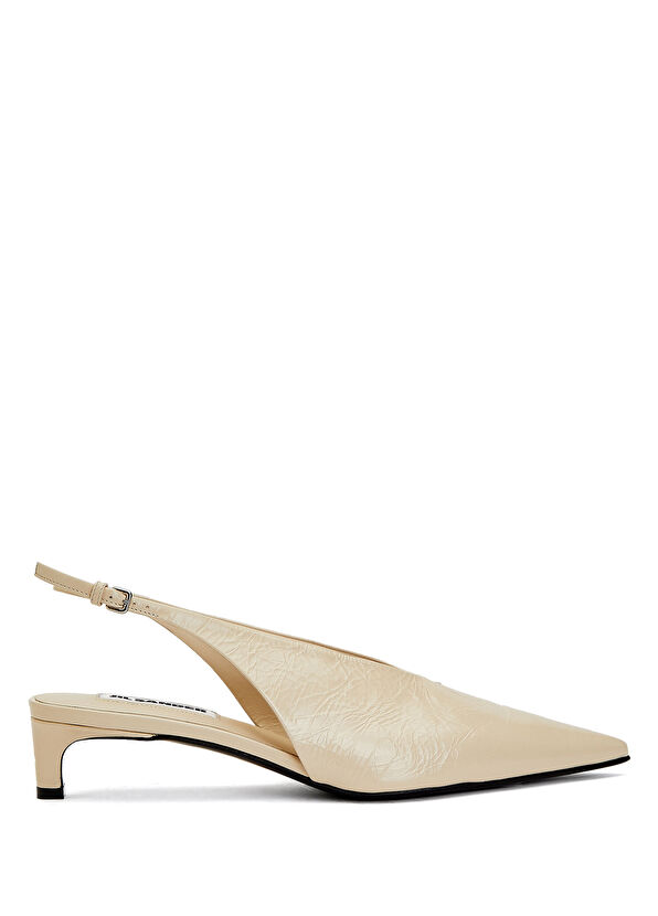 Jil Sander Ekru Kadın Deri Sandalet - 1