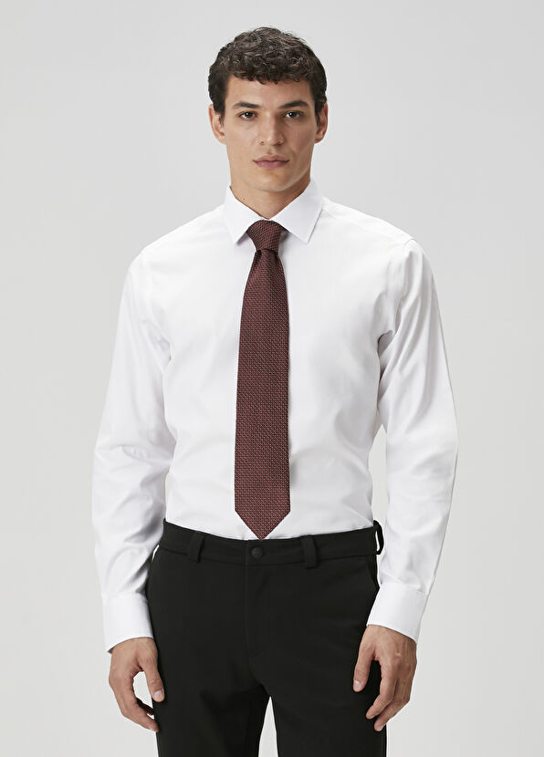 Beymen Club Comfort Fit Beyaz Klasik Non-iron Oxford Gömlek - 3