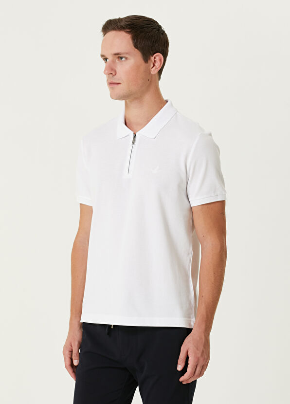 Beymen Club Comfort Fit Beyaz Polo Yaka T-shirt - 2