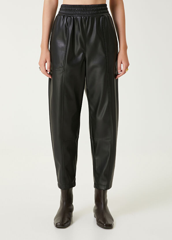 Beymen Club Siyah Suni Deri Pantolon - 2